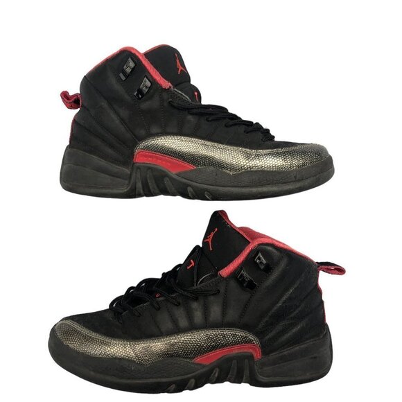 RARE 2012 Air Jordan 12 Retro Black Siren Red Size 8 - Picture 2 of 14